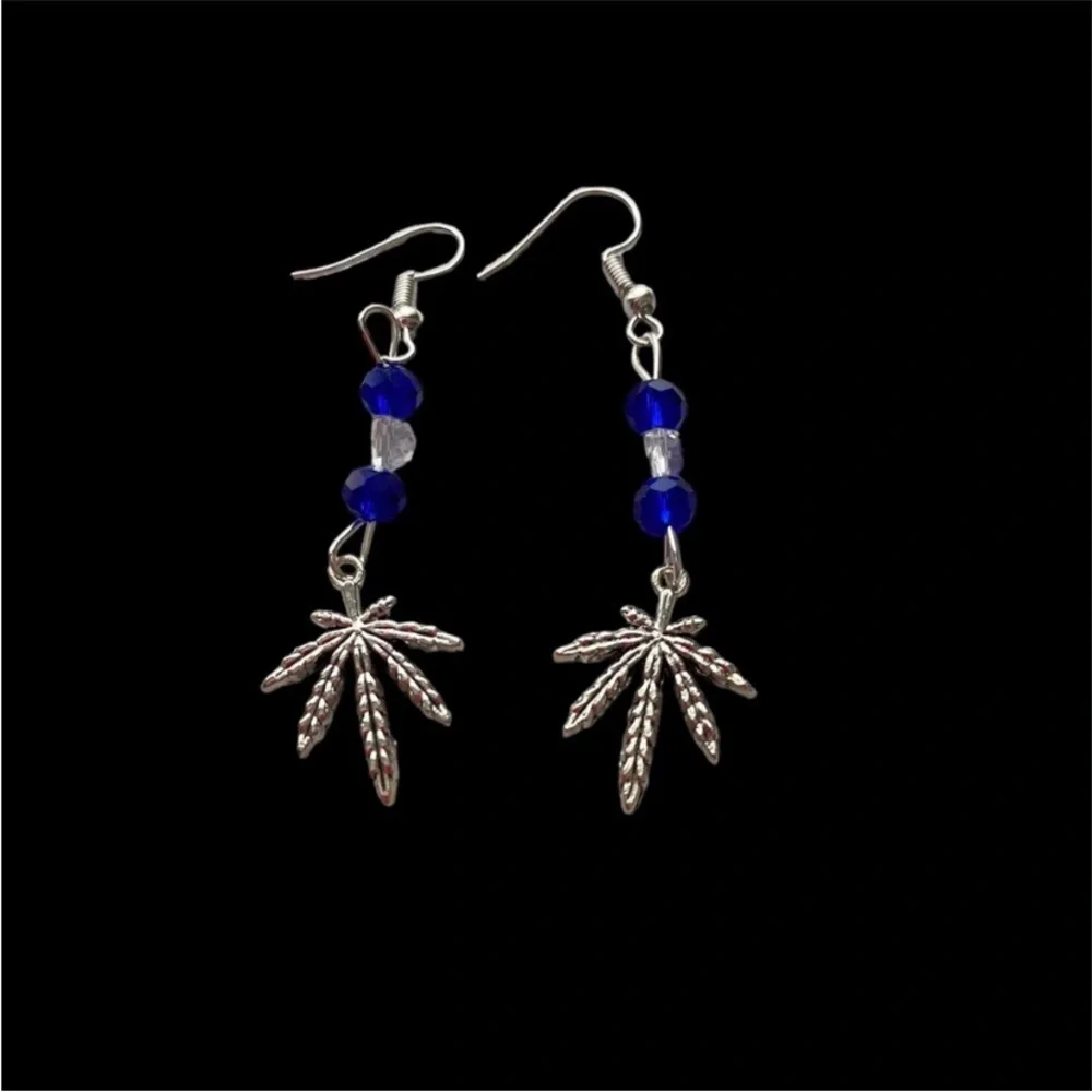 Hand Crafted silvertone dangle